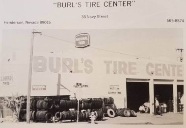 Burl's Tire Center in the 1970's